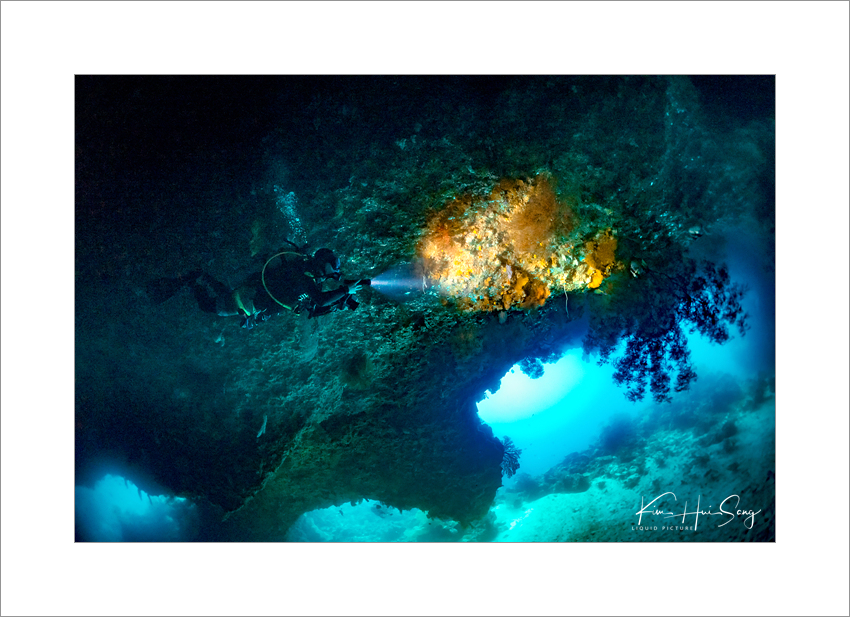 Koror, Palau(Siaes Tunnel), 앞의  다이빙에서 BCD의 문제가 발생하