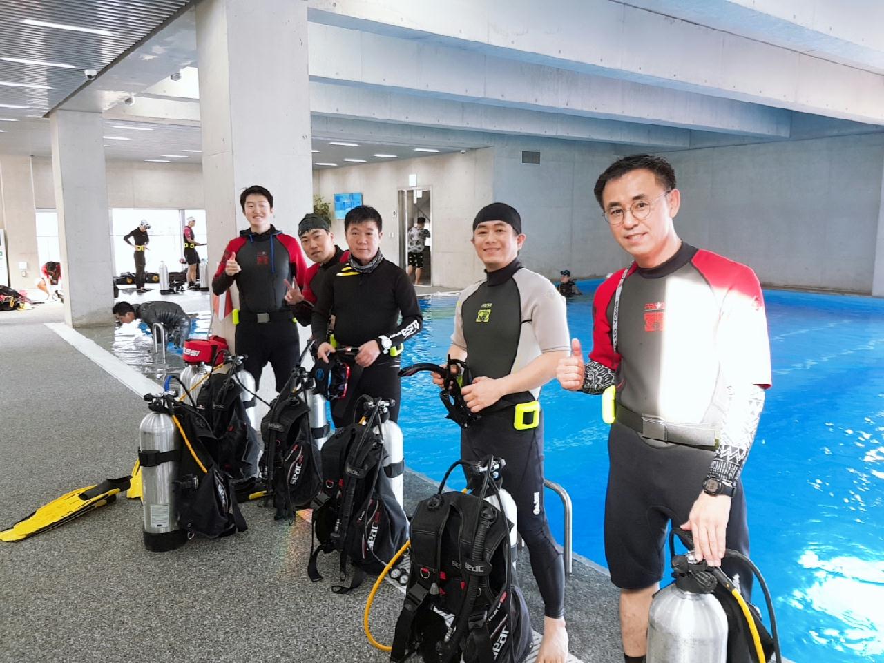 중성부력.제트핀연습.SMB쏘기