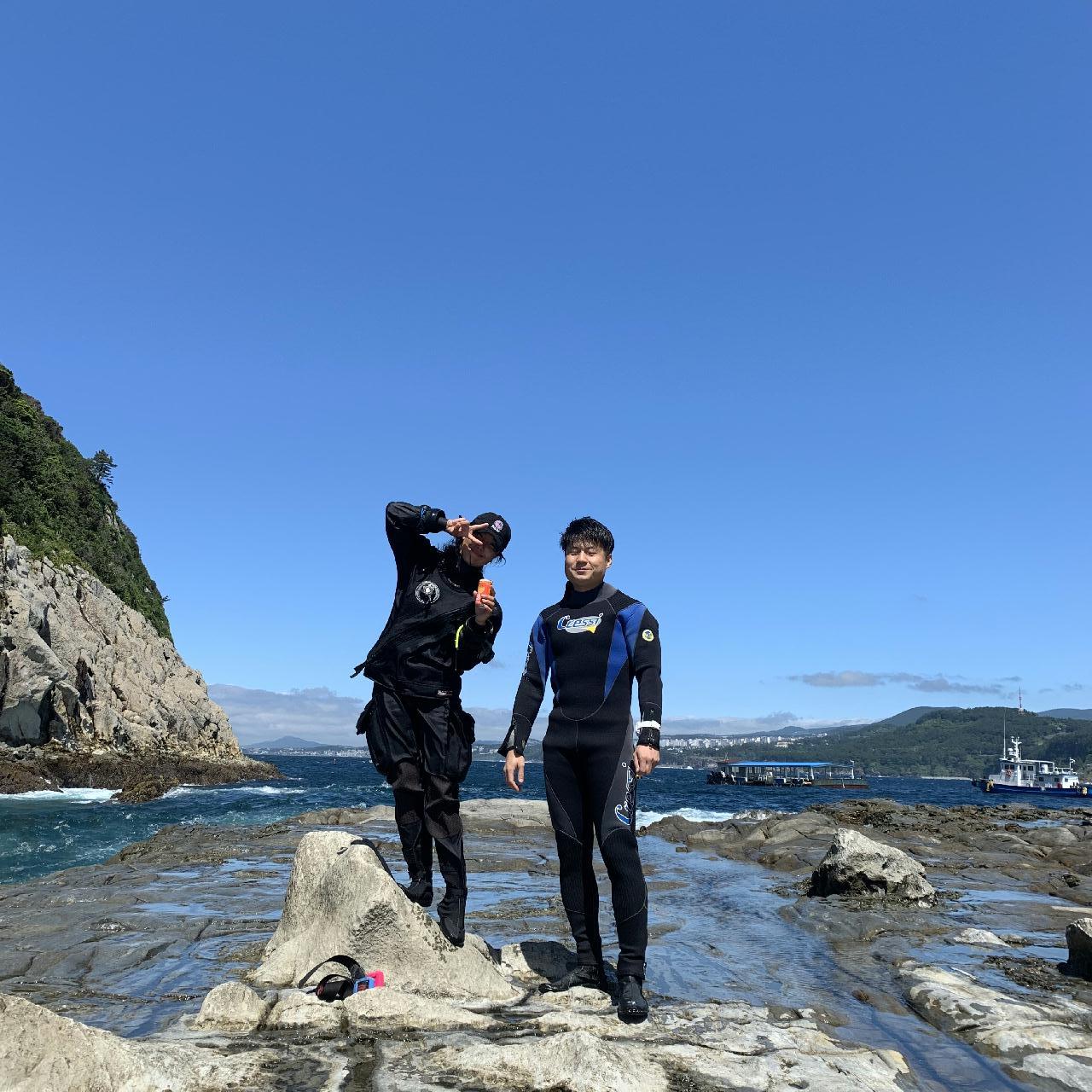 Openwater diving course with our guest from Germany