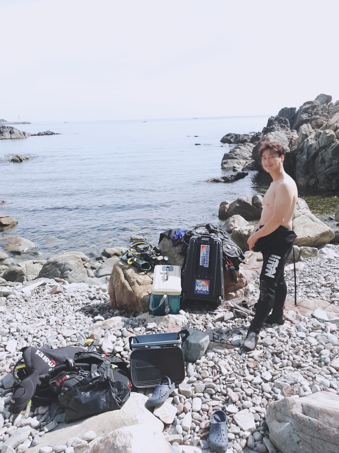 치윤이랑 모닝 다이빙