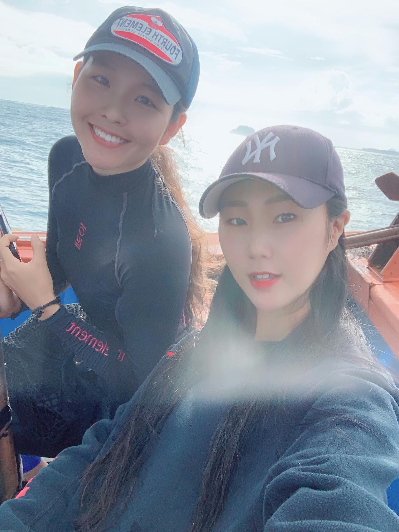 The second day fun diving with Yun-hee?
