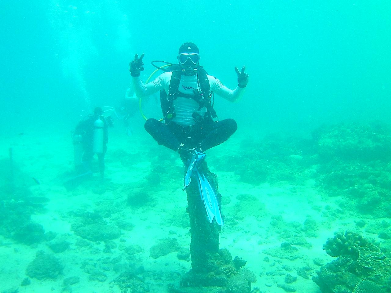 보라카이 해외 첫 다이빙 하루에 3깡씩 2틀 다이빙^^