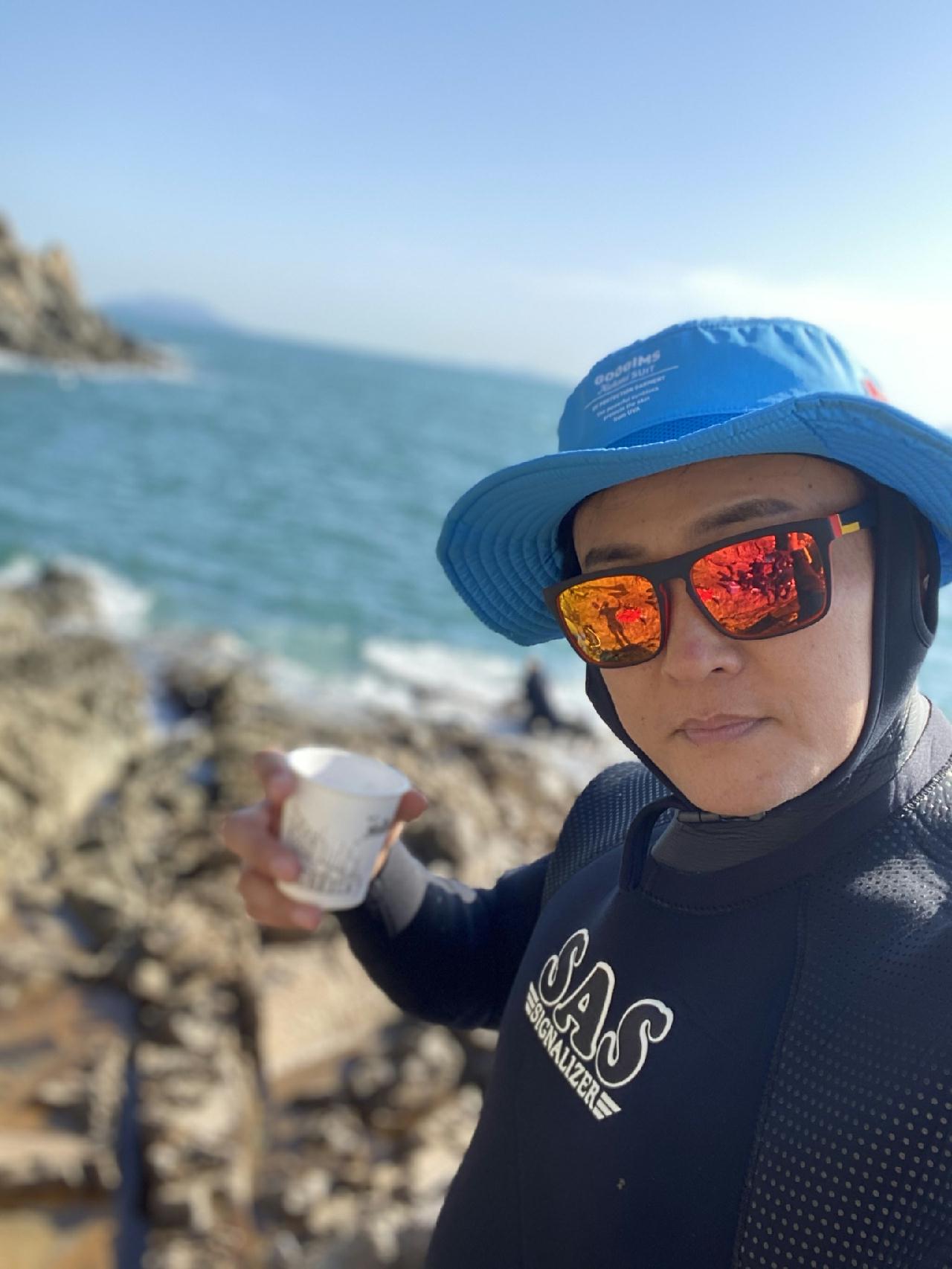 사량도 첫 다이빙~