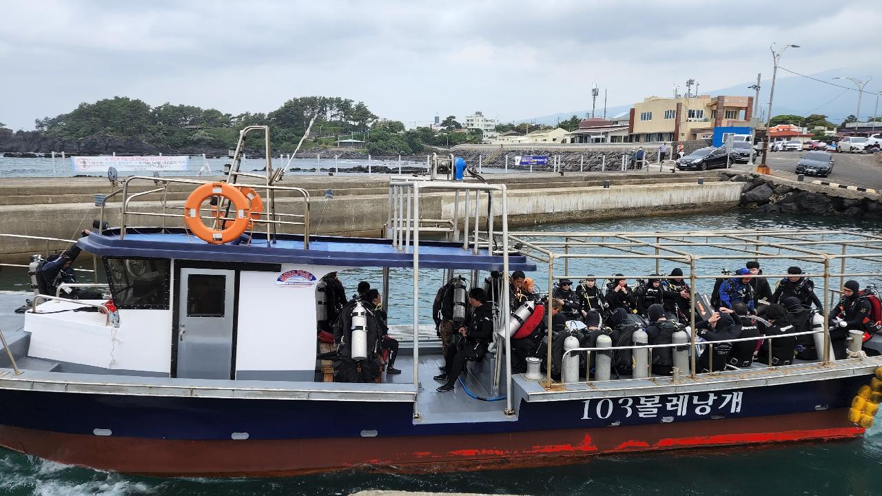 시즌 시작을 알리는 제주도 서귀포의 다이버들