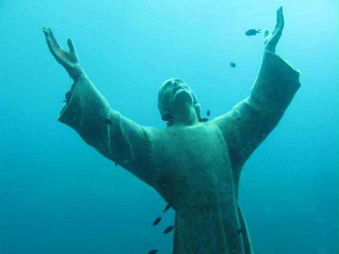 펀 다이빙 - San Fruttuoso_Genova (Italia) - Cristo degli abissi
