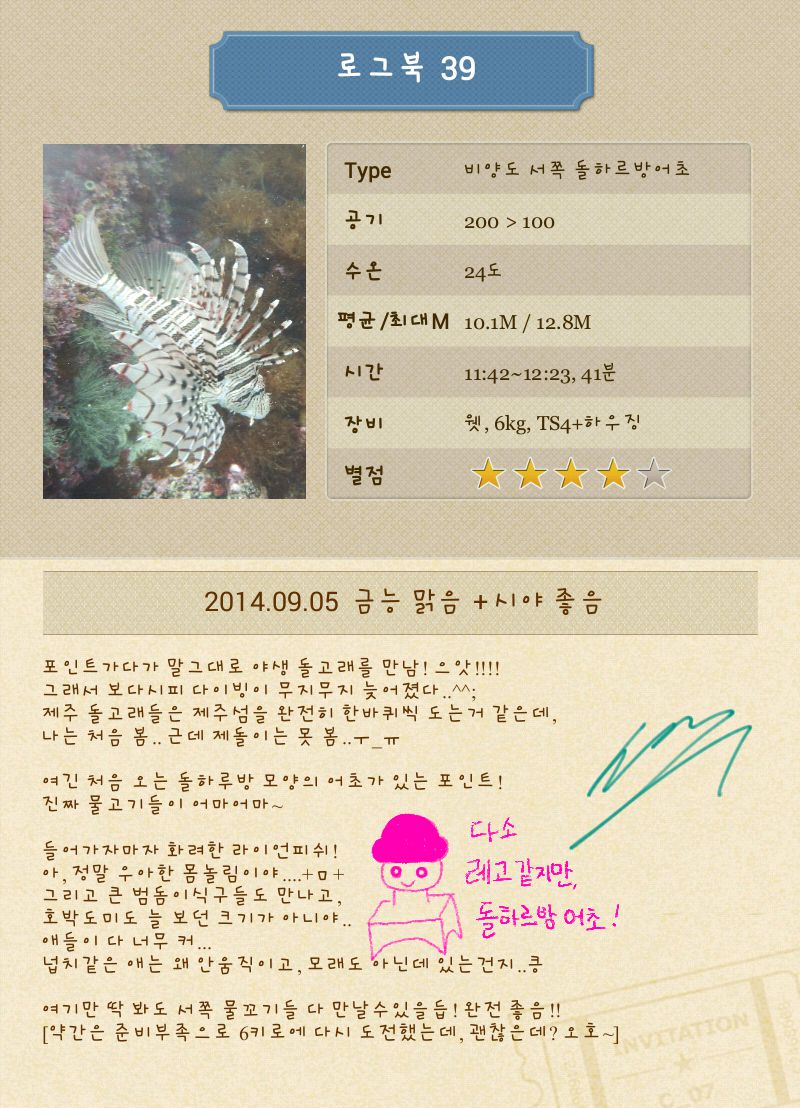 제주도 금능마린 - 서쪽 돌하르방 어초
