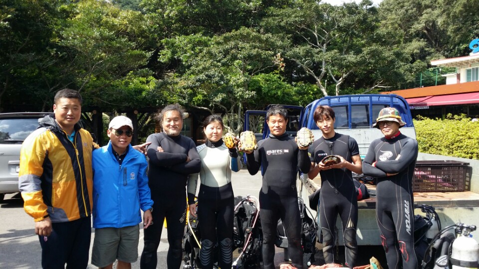 천지연폭포수중정화작업 - 제주도 서귀포  - 천지연폭포