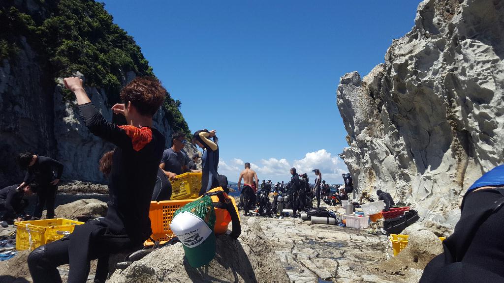 오픈워터 과정 해양실습 - 제주 문섬 새끼섬 - 교육장