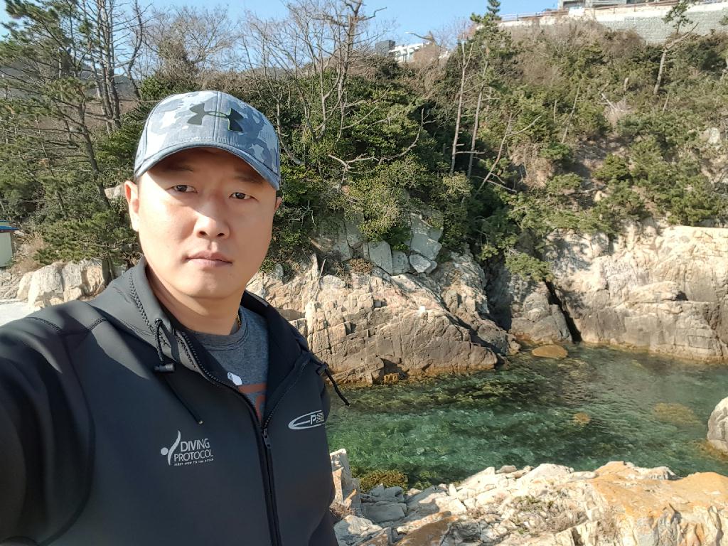 새해 첫 스킨다이빙  - 거제 소계마을 - 방파제 건너편