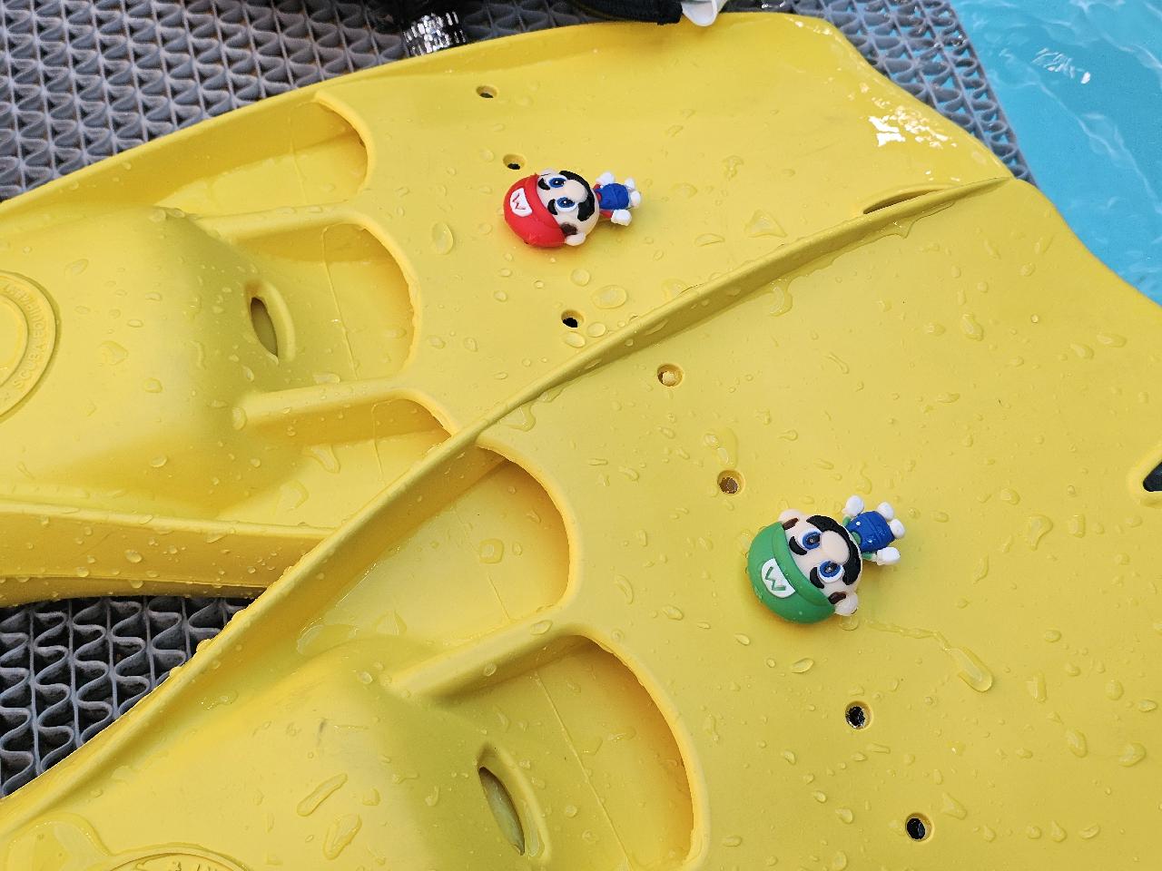 수영장 연습했습니다.