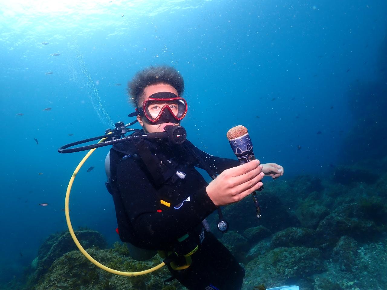 社員旅行中に急遽訪れた済州（チェジュ）の海！大満足で終えた4名の体験ダイバー