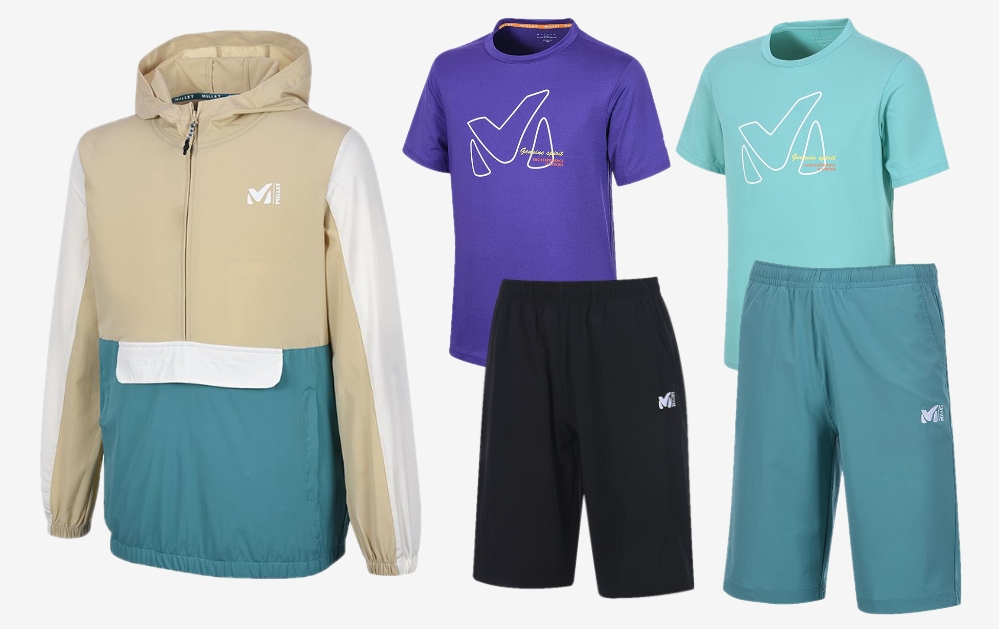 밀레(MILLET) 여름 해양레저 캐주얼웨어 5종세트