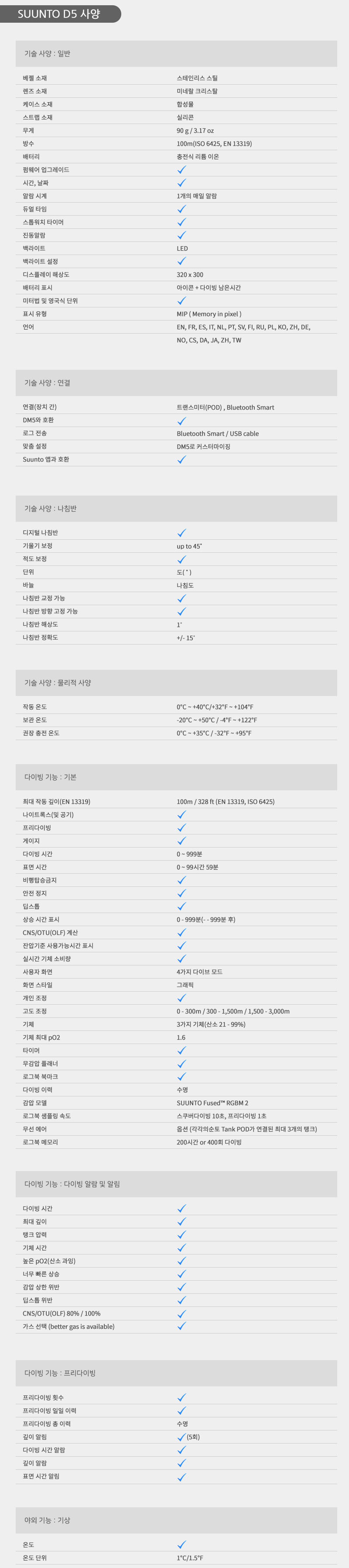 [순토] D5
