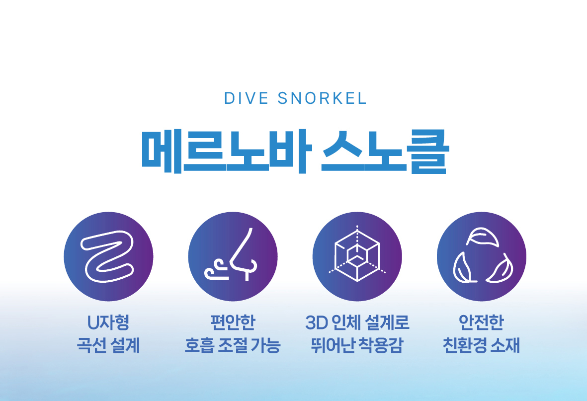 ⏰ 이벤트 - [메르노바] 프리 다이빙 마스크 + 스노클 세트