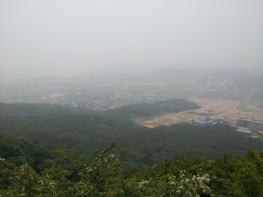 어제 인천운서동에있는 백운산에 다녀왔지요.미세먼지가 