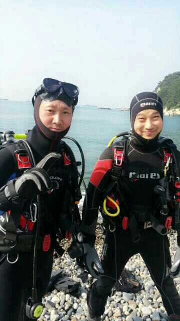 태종대  친구 버디와 같이.....